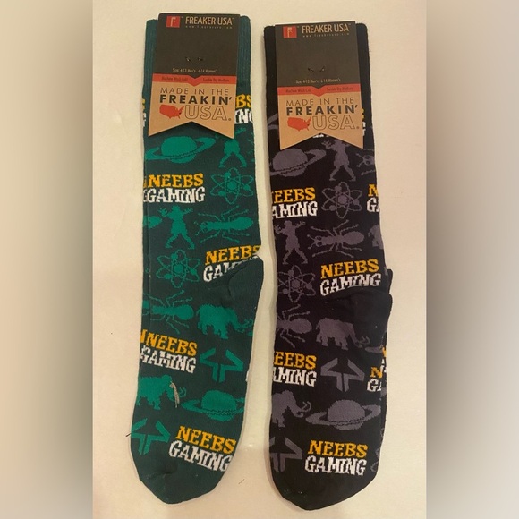 NWT 2 Pairs FREAKER FEET Socks Gaming Unisex - Picture 3 of 5